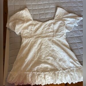 Showpo White Floral Dress Size 16 – Worn Once